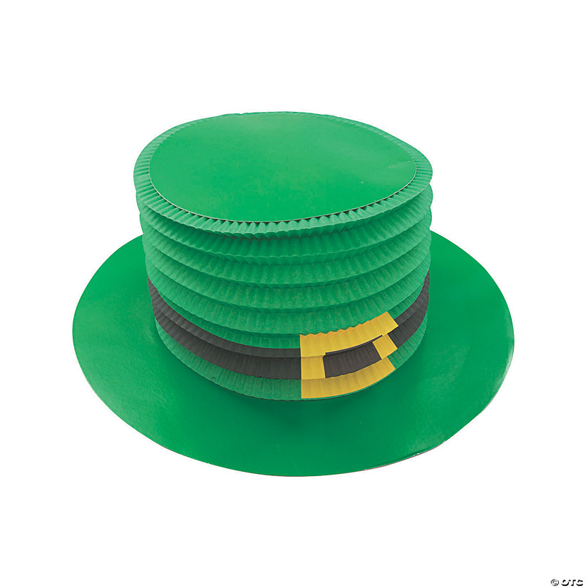 St. Patrick&#8217;s Day Accordion Top Hats - 12 Pc. Image