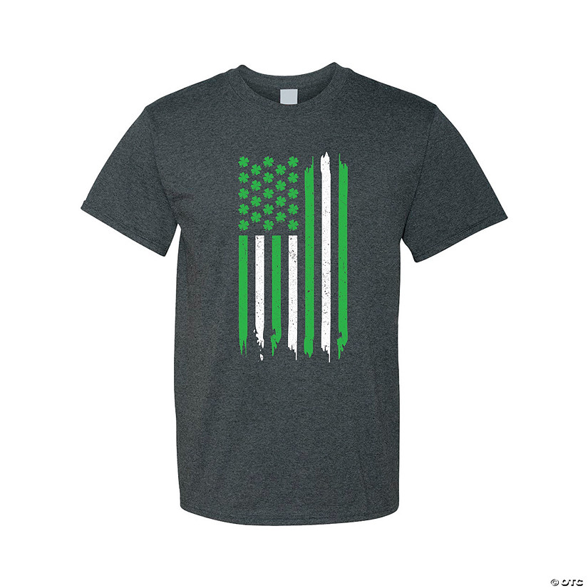 St. Patrick&#8217;s Day Flag Adult&#8217;s T-Shirts Image