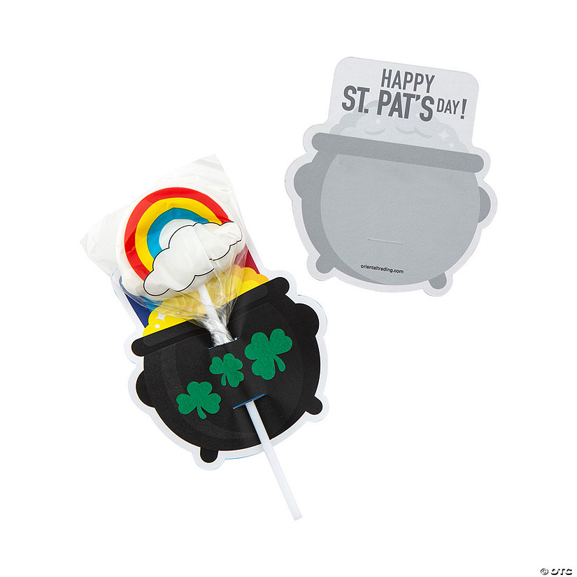 St. Patrick&#8217;s Day Lucky Rainbow Lollipop Handouts for 24 Image