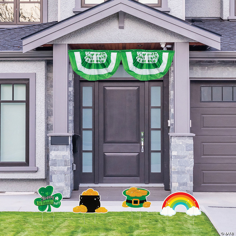 St. Patrick&#8217;s Day Outdoor Decorations Kit - 6 Pc. Image