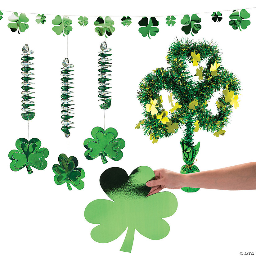 St. Patrick&#8217;s Day Shamrock Decorating Kit - 28 Pc. Image