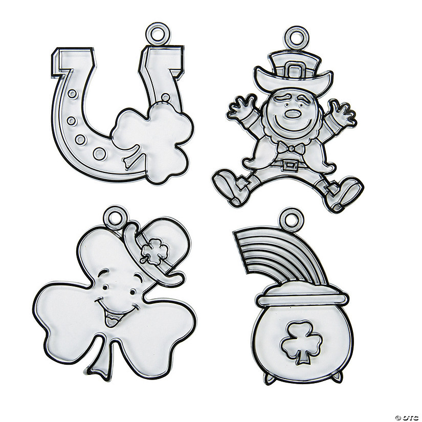 St. Patrick&amp;#8217;s Day Suncatchers - 24 Pc. Image