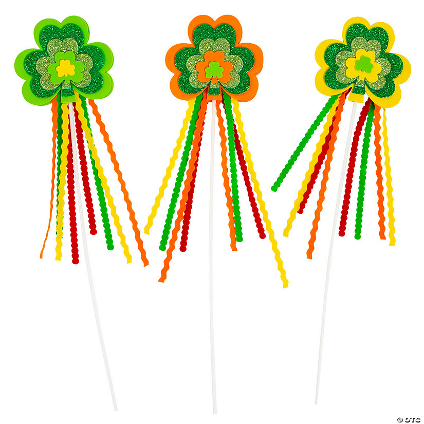 St. Patrick&amp;#8217;s Day Wand Craft Kit - Makes 12 Image