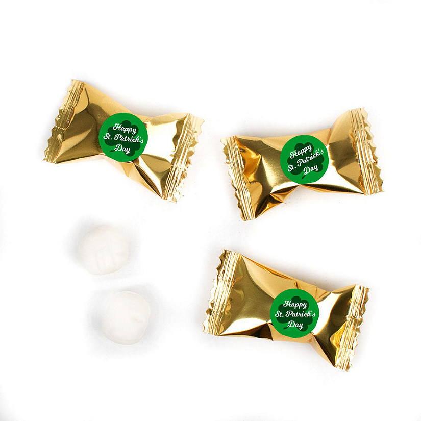 St. Patrick's Day Candy Mints Party Favors Gold Individually Wrapped Buttermints - 55 Pcs Image
