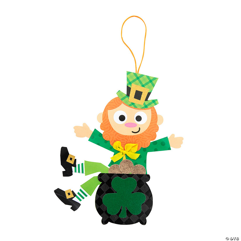 St. Patrick's Day Patterned Leprechaun Craft Kit - Makes 12 Image