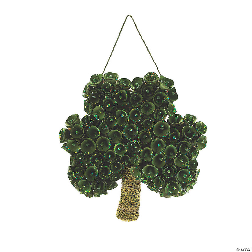 St. Patrick's Day Shamrock-Shaped Wreath Image