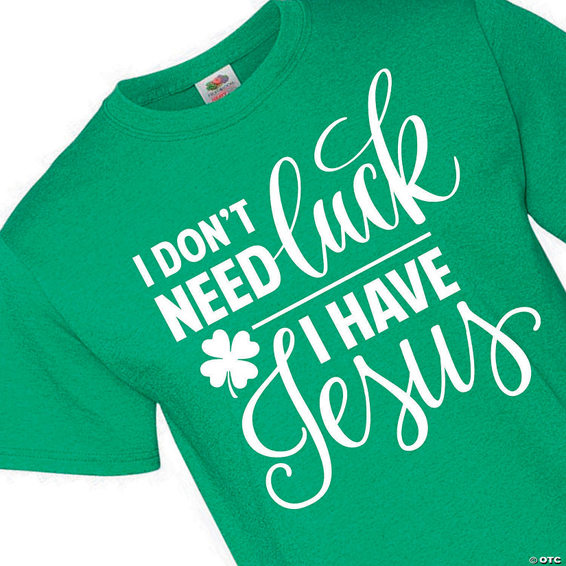 St. Patricks's Day I have Jesus Adult's T-Shirt Image