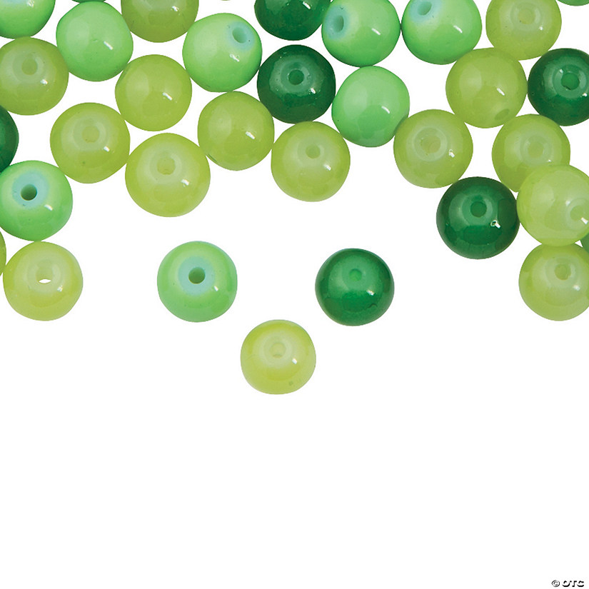 St. Patrick’s Day Green Bead Assortment - 8mm - Discontinued