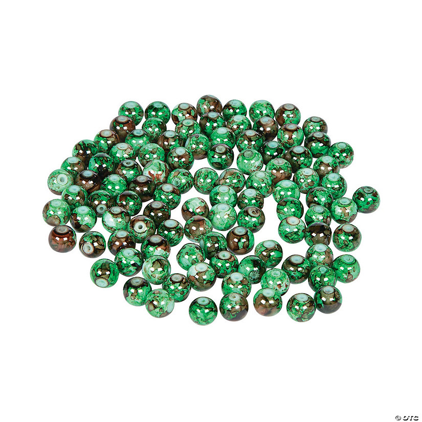 St. Patrick’s Green Marble Beads - Discontinued