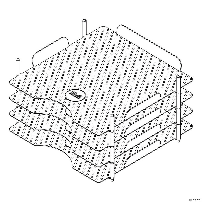 Stackable Acrylic Paper Trays 4/Pkg Oriental Trading