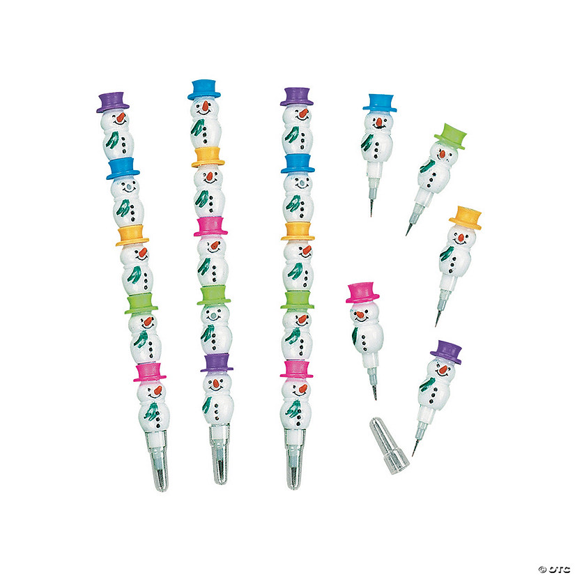 Stackable Snowman Pencils - 36 Pc. Image