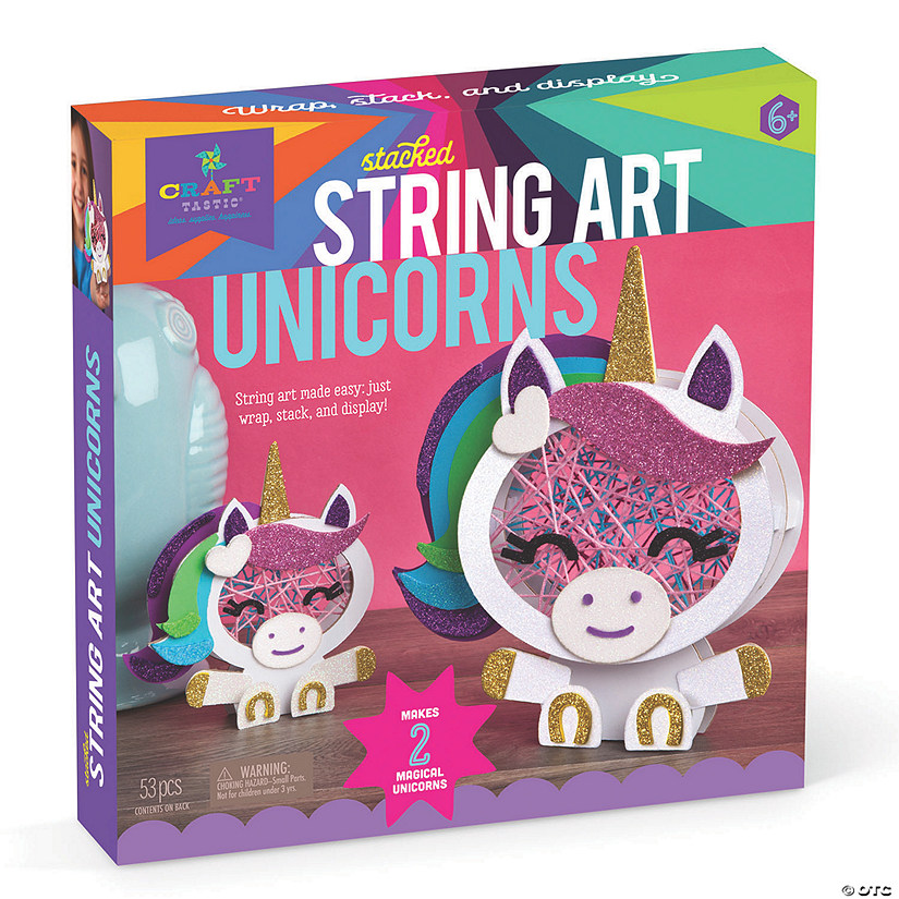 Stacked String Art Unicorn Image