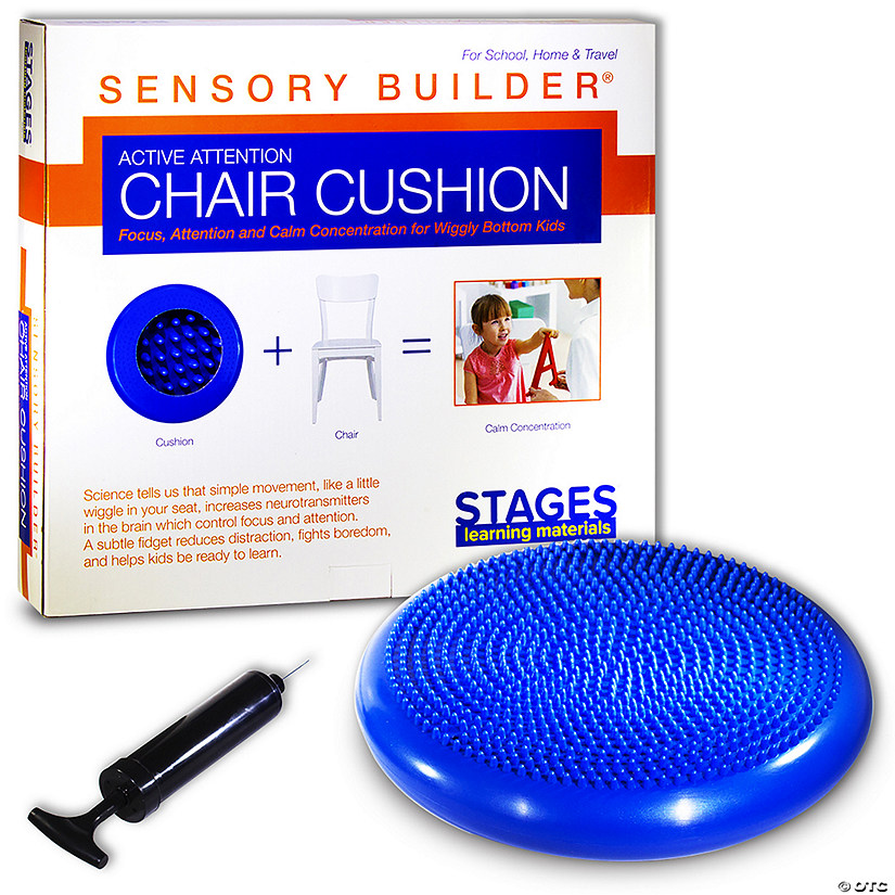 Stages Learning Materials Sensory Builder: Wiggle Cushion, Blue Image