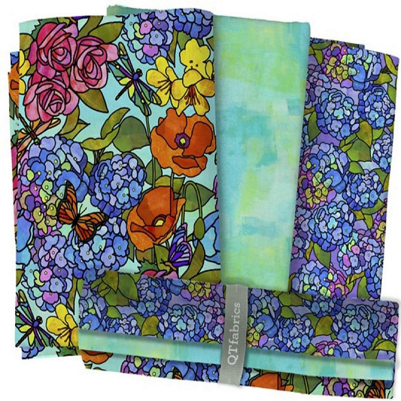 Stained Glass 3 Yard Bundle 3 1 Yard Coordinated Fabrics by Quilting Treasures Oriental Trading