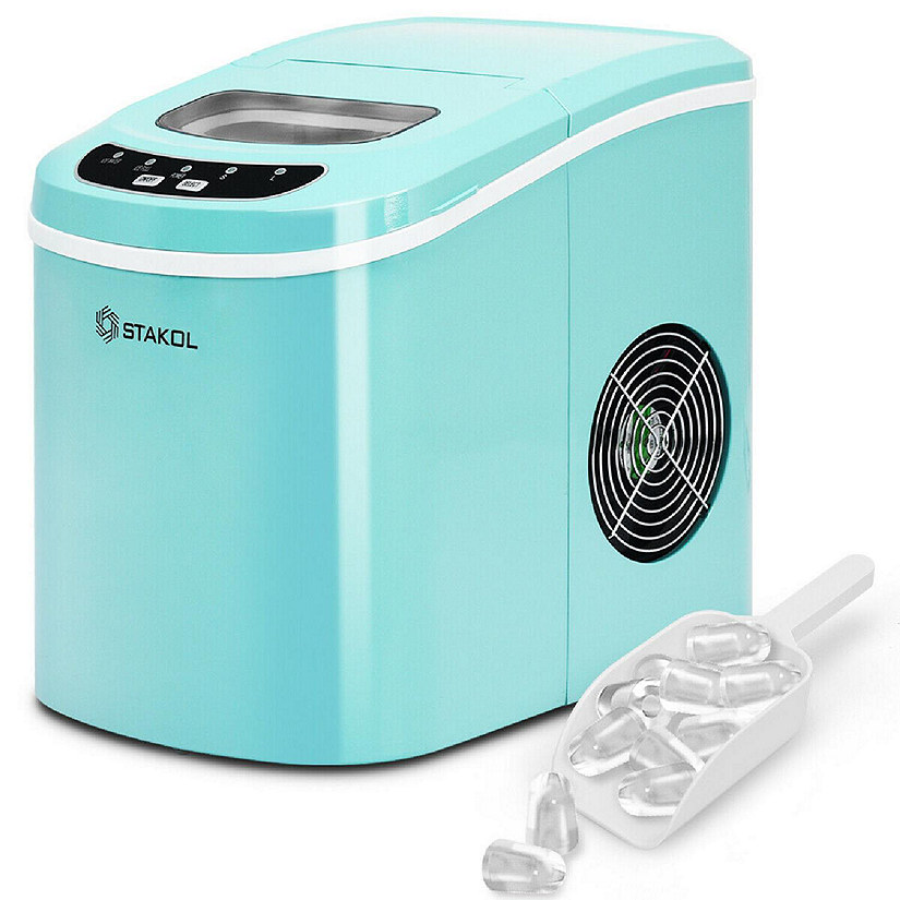 Stakol Portable Compact Electric Ice Maker Machine Mini Cube 26lb/Day Mint Green Image