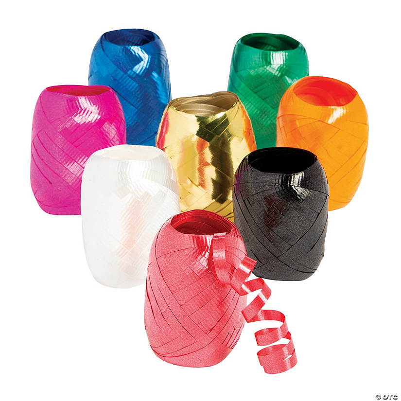 Standard Color Curling Ribbon Assortment - 8 Pc. Image