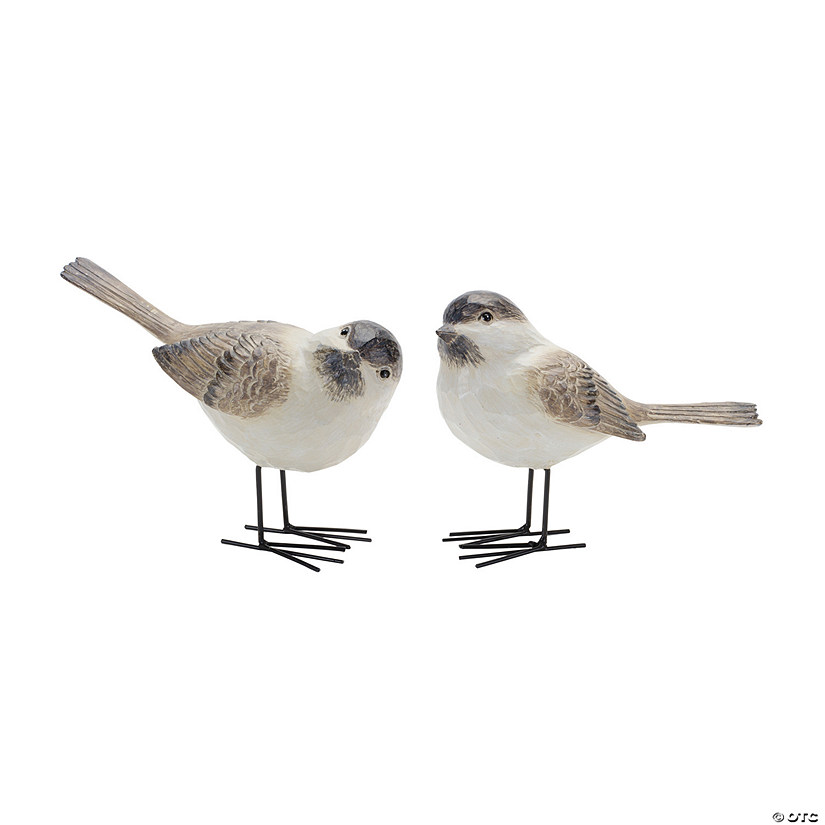 Standing Bird Figurine (Set Of 4) 5.25"H Resin Image