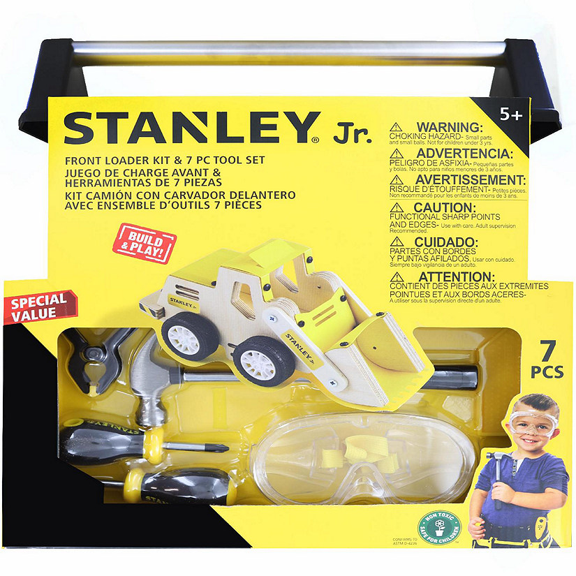 Stanley Jr. 7 Piece Tool Set  Real Tools for Kids Image