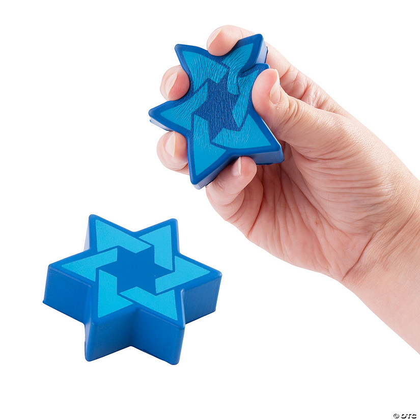 Star of David Stress Toys - 12 Pc. Image