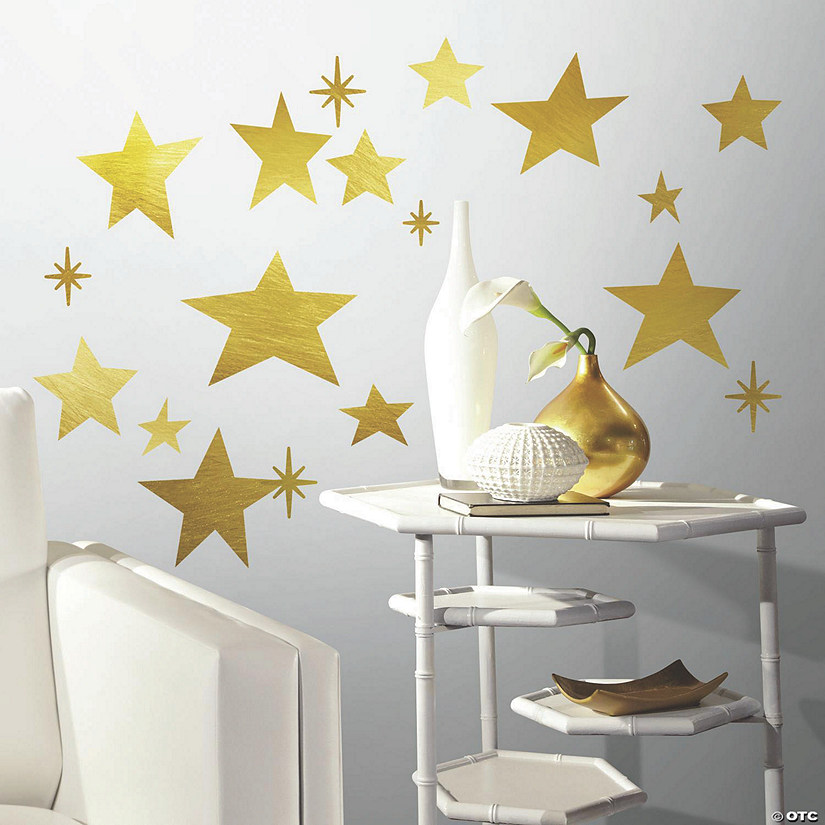 Star Peel And Stick Wall Decal With Foil | Oriental Trading