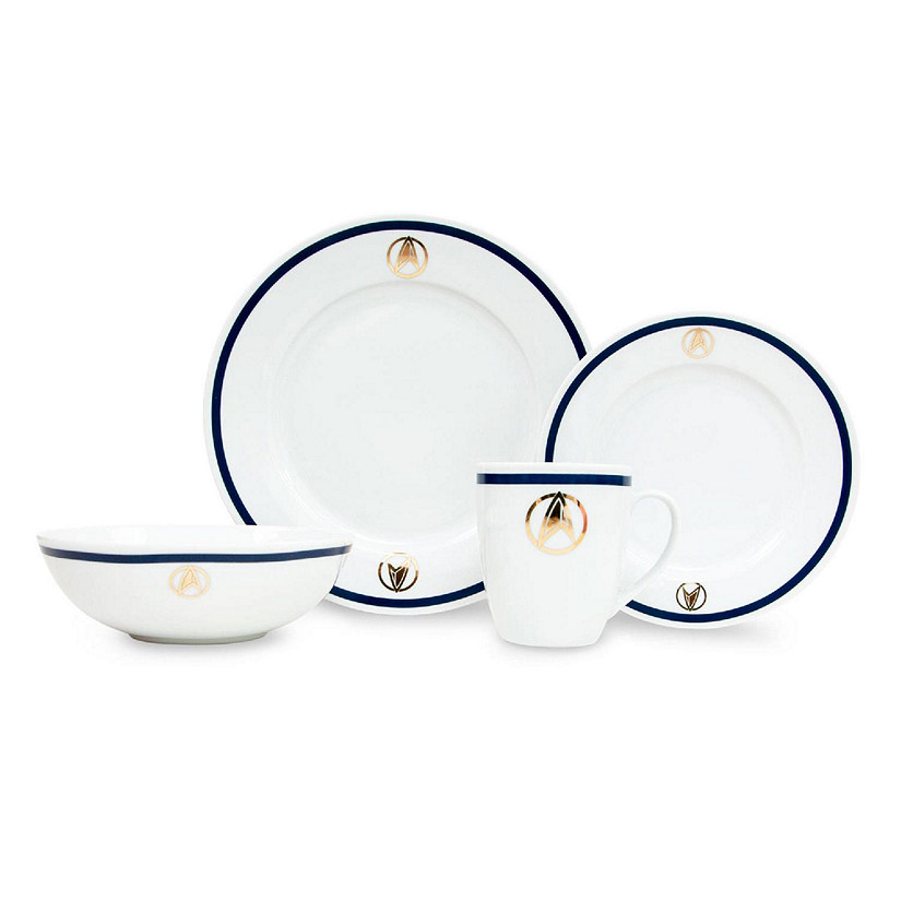 Star Trek: Picard 25th Century 16-Piece Ceramic Dinnerware Set Replica Image