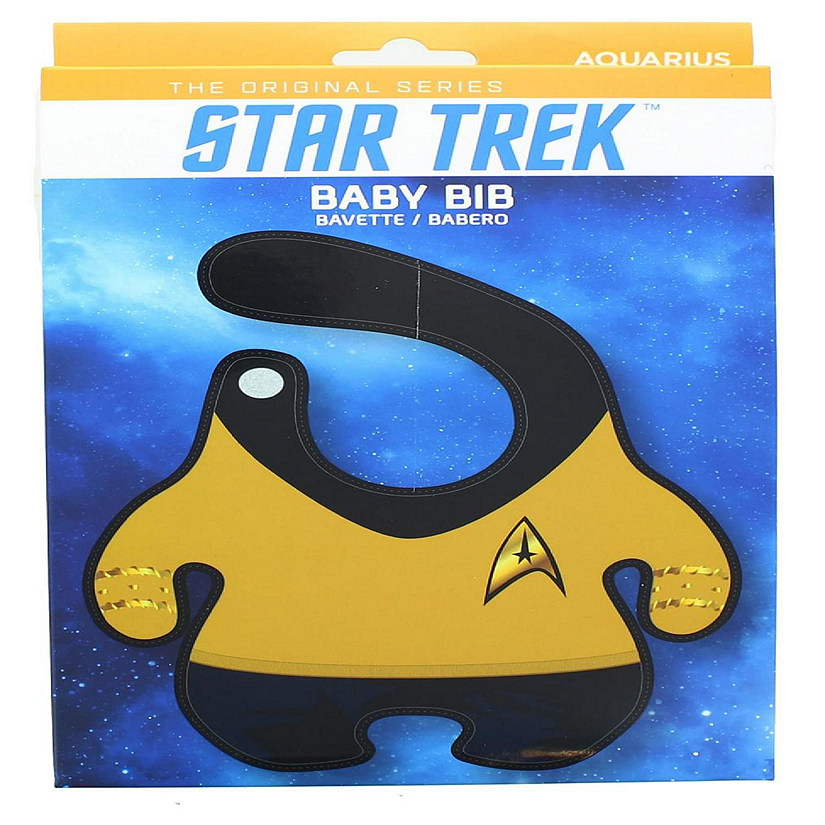 Star Trek The Original Series Command Uniform Terrycloth Baby Bib Image