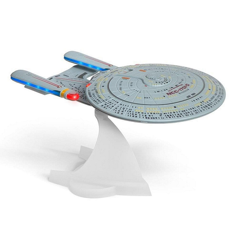 Star Trek TNG 12" USS Enterprise NCC-1701-D Bluetooth Speaker w/ LED's & SFX Image