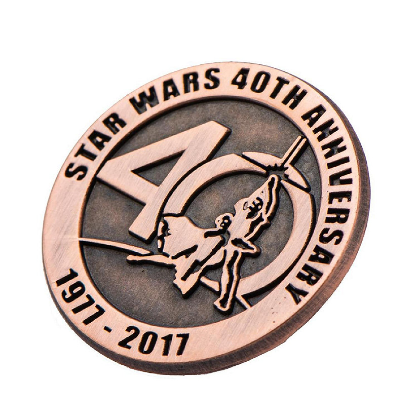 Star Wars 40th Anniversary Collectible Bronze Pin, SDCC '17 Exclusive Image