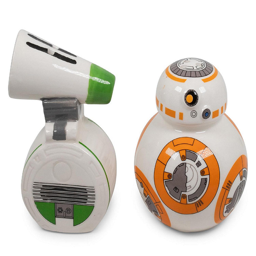 Star Wars BB-8 and D-O Ceramic Salt and Pepper Shakers  Set of 2 Image