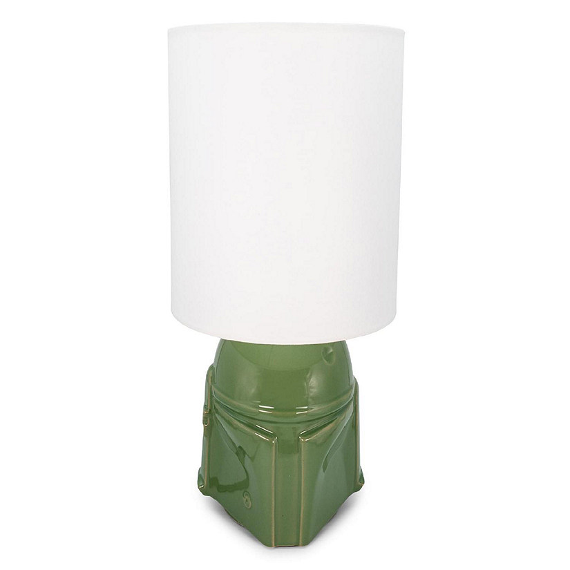 Star Wars Boba Fett Helmet Table Lamp  14 Inches Tall Image