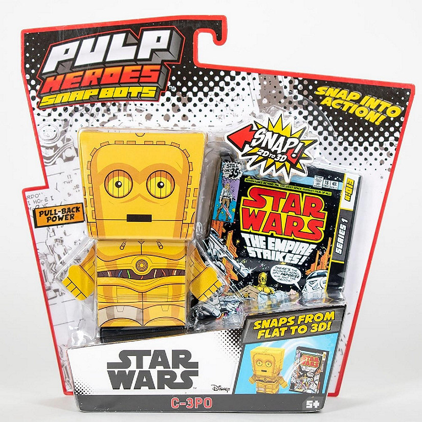 Star Wars C3PO SnapBot Pulp Heroes Pull Back Image