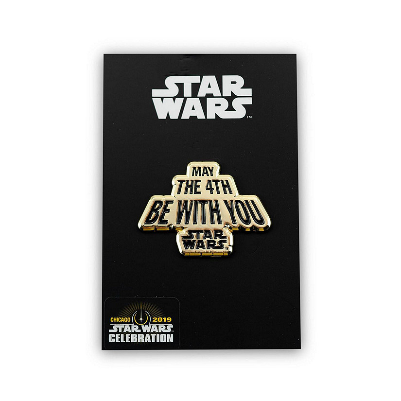 Star Wars May The Fourth Be With You Pin Gold Edition  Star Wars Collector Pin Image
