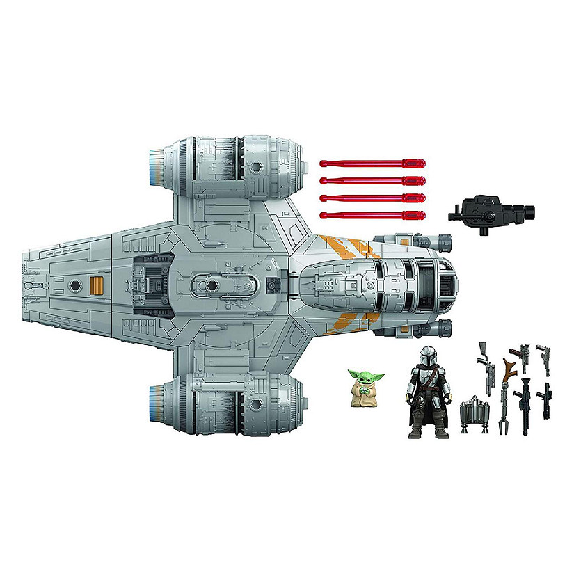 Star Wars Mission Fleet Deluxe Razor Crest Vehicle w/ 2.5 Inch Figure Image