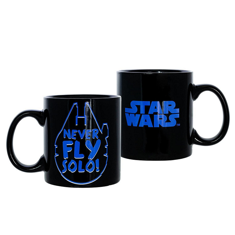 Star Wars Never Fly Solo 20oz Ceramic Coffee Mug Image