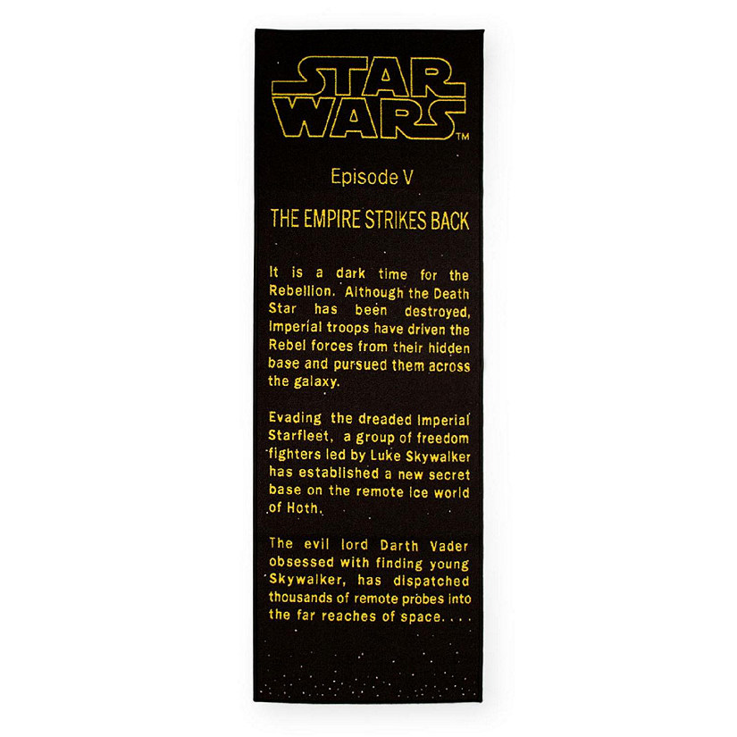 Star Wars: The Empire Strikes Back Title Crawl Printed Area Rug  27 x 77 Inches Image