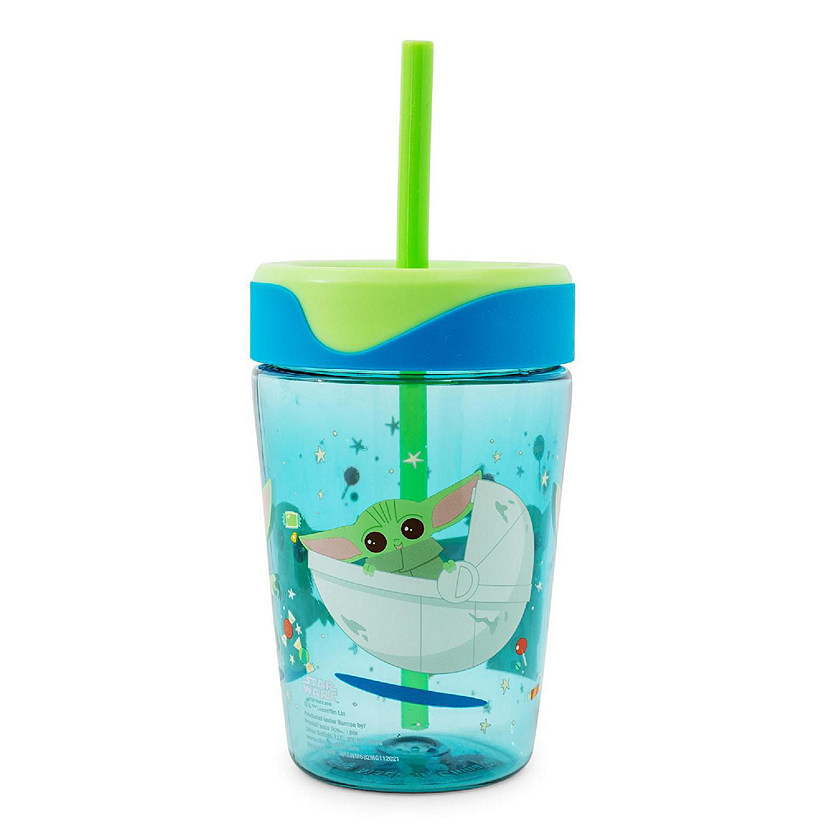 Star Wars: The Mandalorian Grogu Kids Spill-Proof Tumbler With Straw  18 Ounces Image