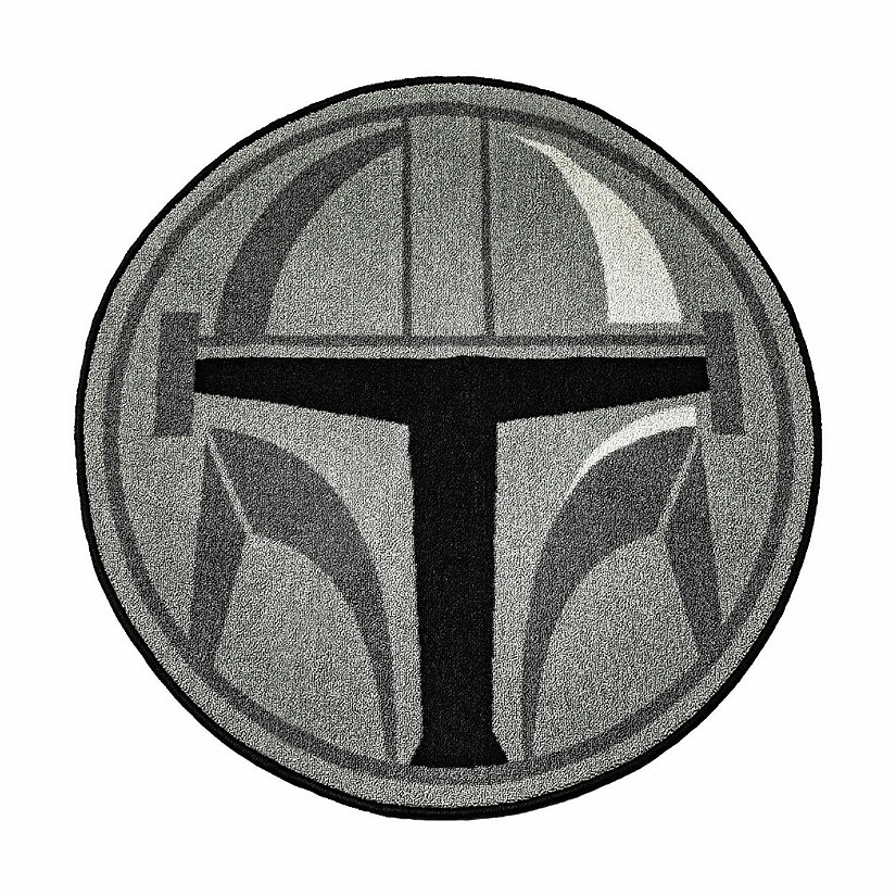 Star Wars: The Mandalorian Helmet Round Area Rug  52 Inches Image
