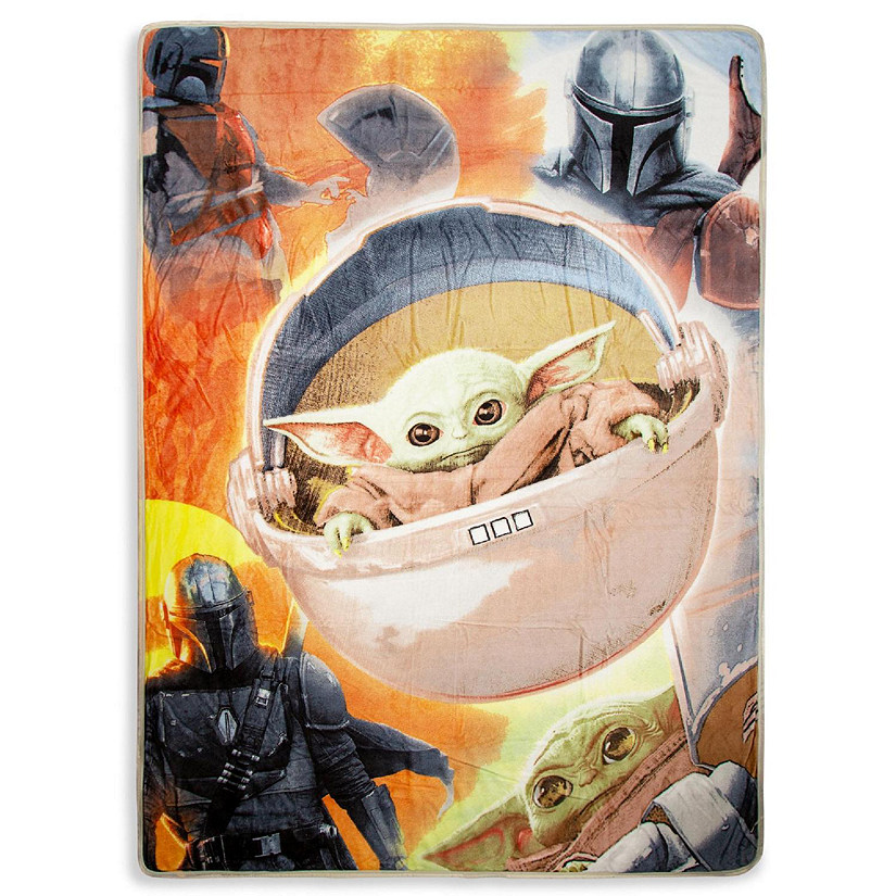 Star Wars The Mandalorian Longest Journey 60 x 80 Inch Silk Touch Throw Blanket Image