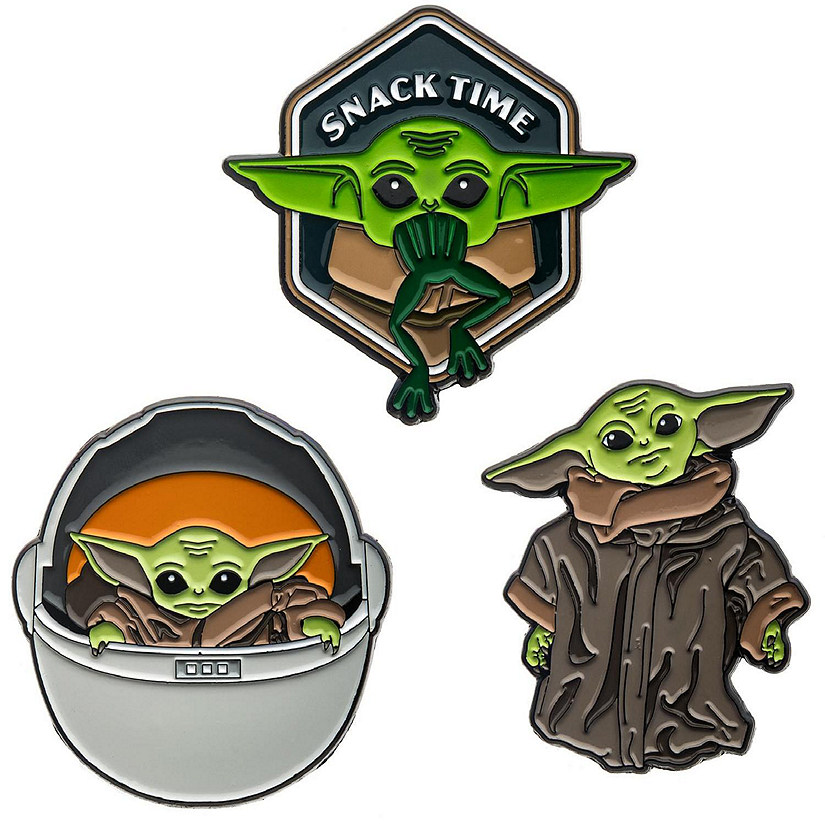 Star Wars: The Mandalorian, The Child "Baby Yoda" Enamel Pin Bundle A  Set of 3 Image