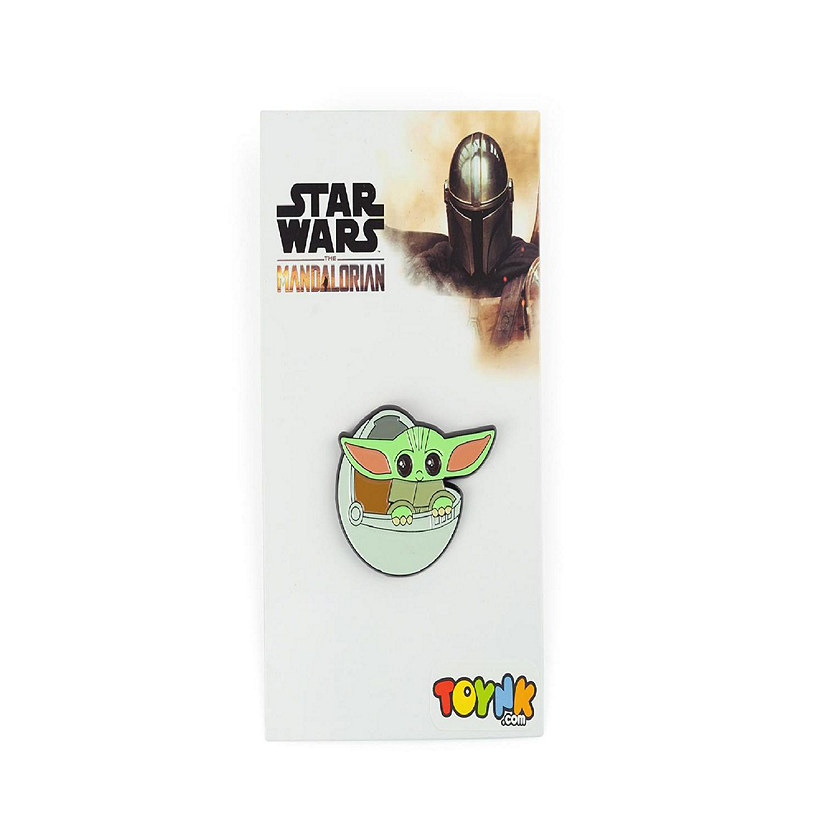 Star Wars: The Mandalorian The Child Baby Yoda In Carriage Enamel Pin Toynk Exclusive Image