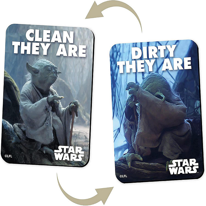 Star Wars Yoda Double Sided Dishwasher Magnet Image