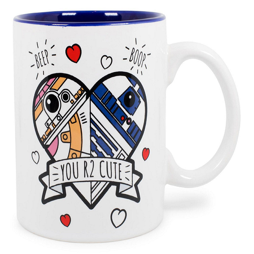 Star Wars "You R2 Cute" Ceramic Coffee Mug  Holds 20 Ounces  Toynk Exclusive Image