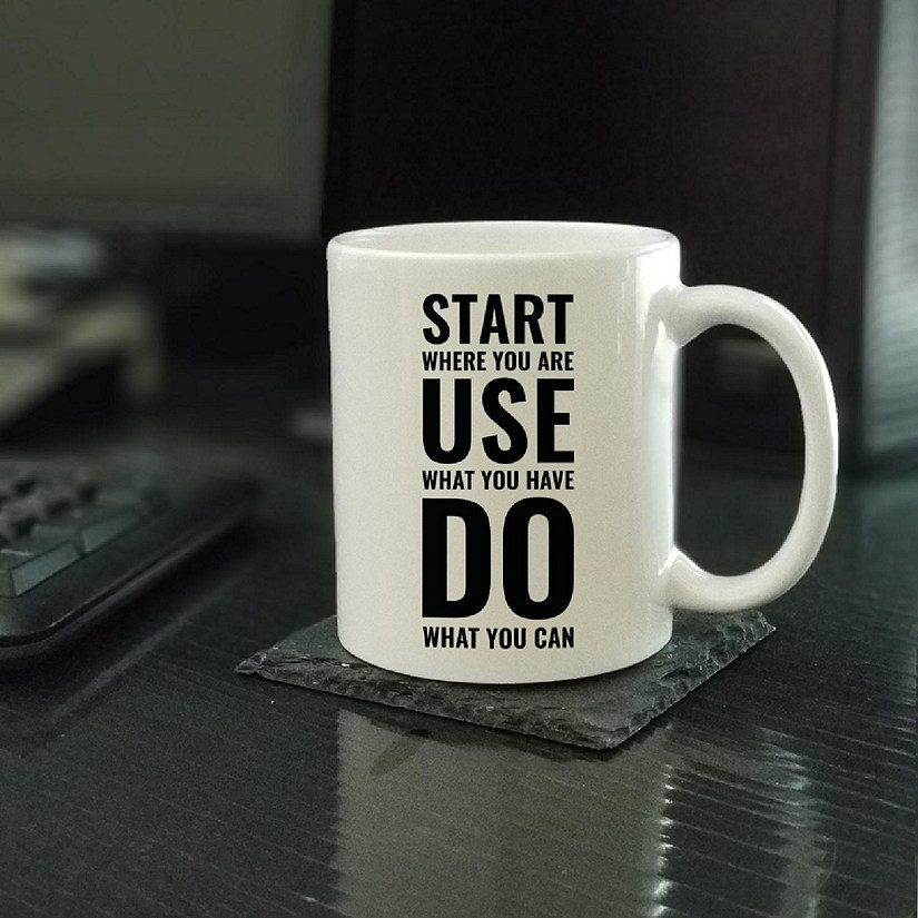 Start Where You Are Ceramic Mug Image