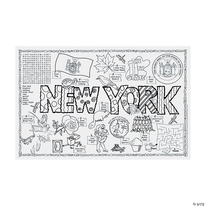 State Symbols and Facts Funsheets: New York - 30 Pc. Image
