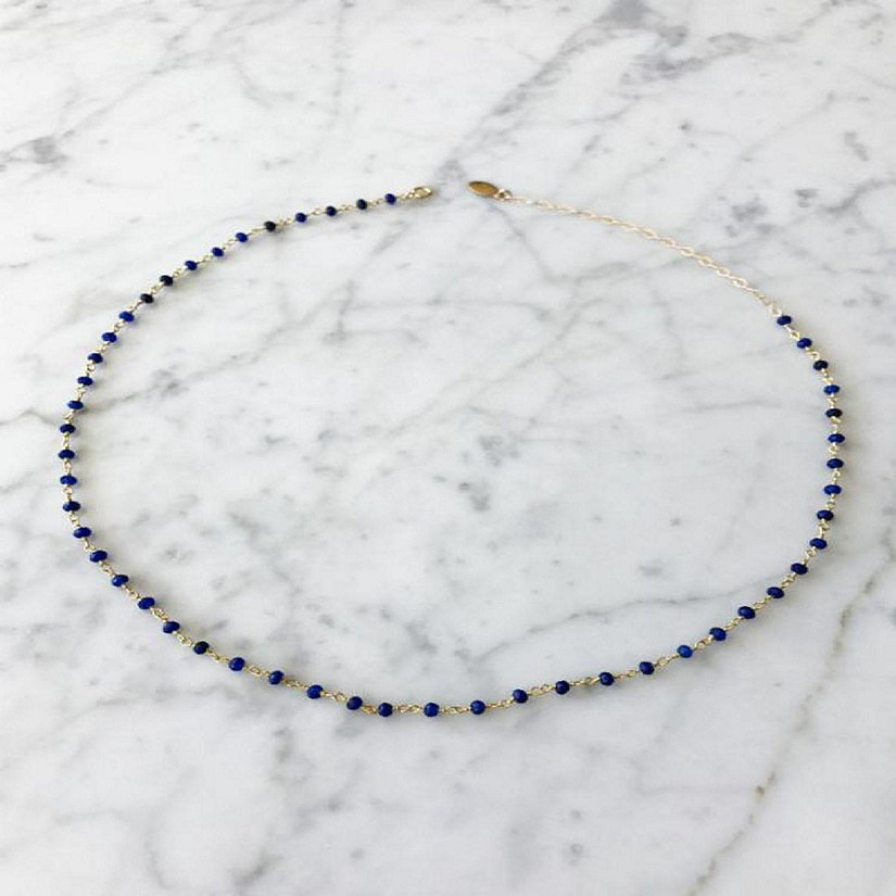 Station Necklace Sapphire Chain Image