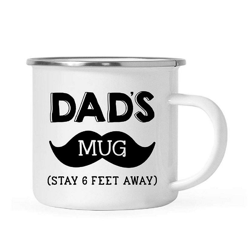 Stay 6 Feet Away Dad 11oz Campfire Mug Image