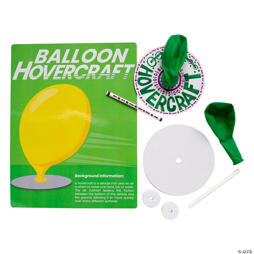 STEAM Balloon Hovercraft Activity Learning Challenge Craft Kit - Makes 12 Image