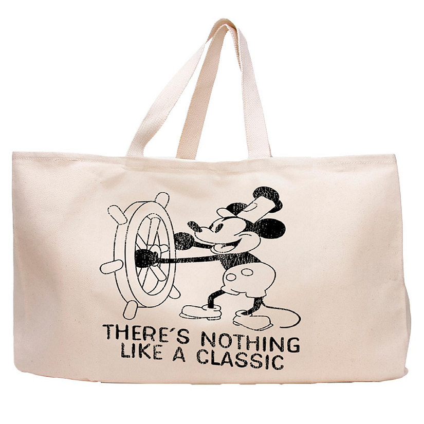 Steamboat Willie Tote Bag - Nothing Like A Classic Durable Cotton Twill Jumbo Bag Image