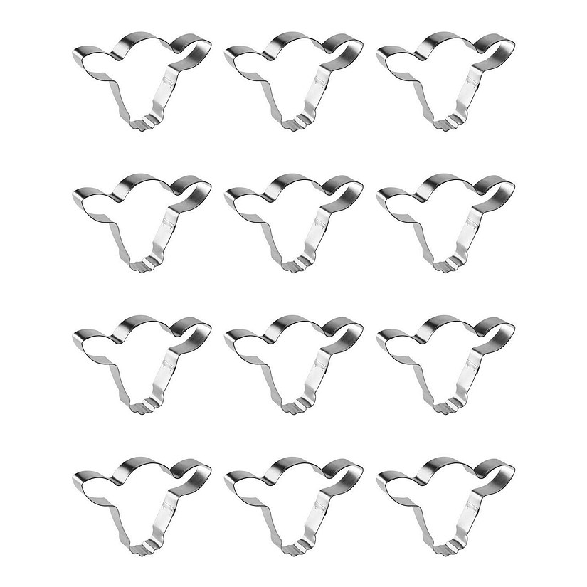 Steer Cow Head Face 5 inch Cookie Cutters Image