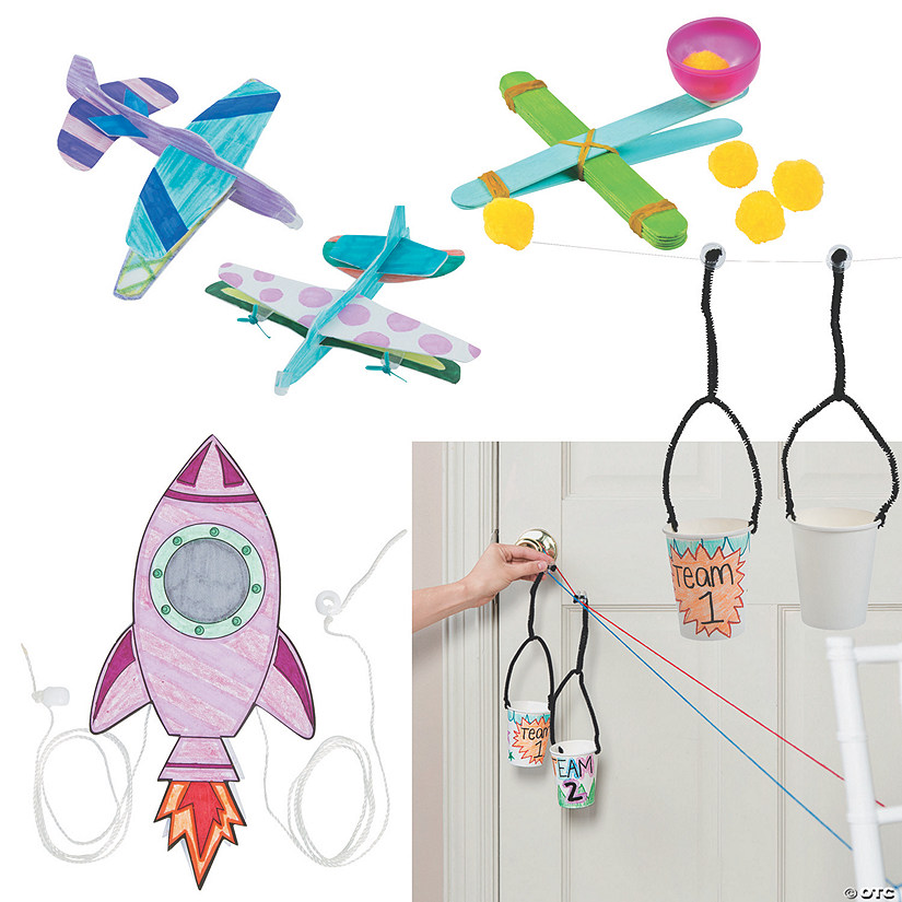 STEM Activity Learning Challenge Craft Kit Assortment - Makes 44 Image